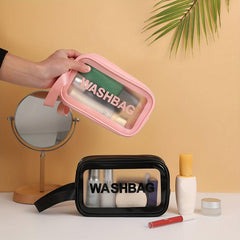 Translucent Waterproof Cosmetic Bag Travel Makeup Pouch