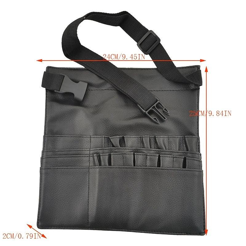 Makeup Brush Bag Belt with Pockets Foldable Adjustable Apron Pack