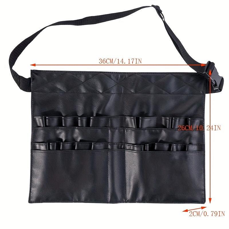 Makeup Brush Bag Belt with Pockets Foldable Adjustable Apron Pack