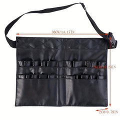 Makeup Brush Bag Belt with Pockets Foldable Adjustable Apron Pack