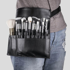 Makeup Brush Bag Belt with Pockets Foldable Adjustable Apron Pack