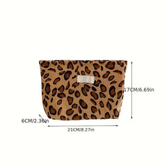 Roomy Corduroy Toiletry Bag for Women - Travel Makeup Pouch Organizer