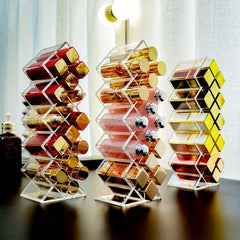 Acrylic Lipstick Holder Organizer 16 Spaces Desktop Lipgloss Storage Box