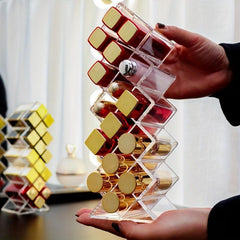 Acrylic Lipstick Holder Organizer 16 Spaces Desktop Lipgloss Storage Box