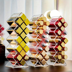 Acrylic Lipstick Holder Organizer 16 Spaces Desktop Lipgloss Storage Box
