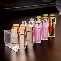 Acrylic Lipstick Holder Organizer 16 Spaces Desktop Lipgloss Storage Box