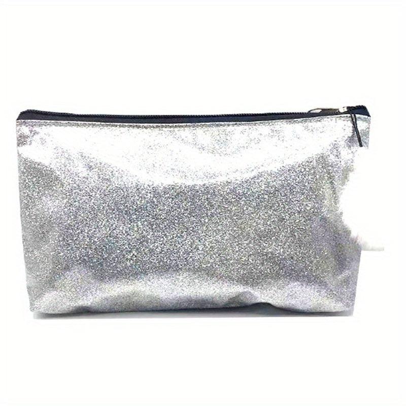 Glitter Waterproof Makeup Case Cosmetic Bag for Travel & Toiletry Storage