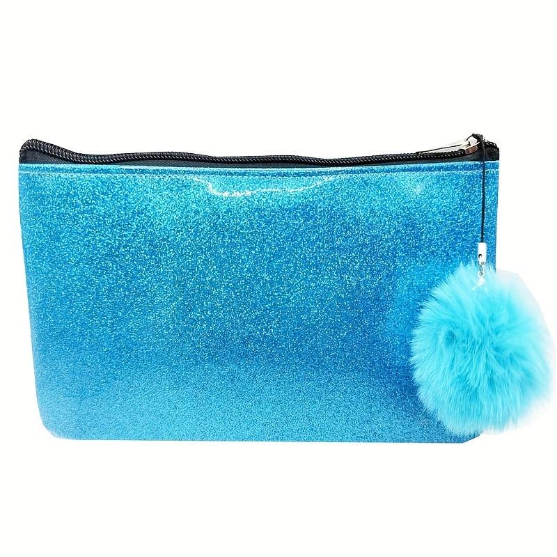 Glitter Waterproof Makeup Case Cosmetic Bag for Travel & Toiletry Storage