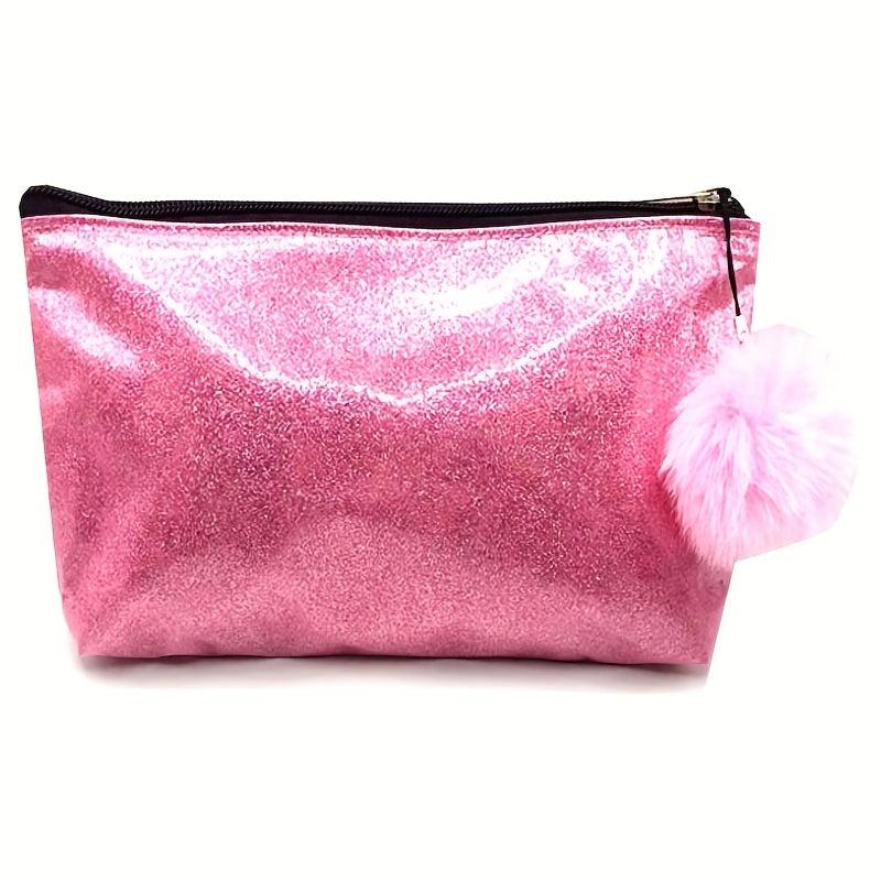 Glitter Waterproof Makeup Case Cosmetic Bag for Travel & Toiletry Storage