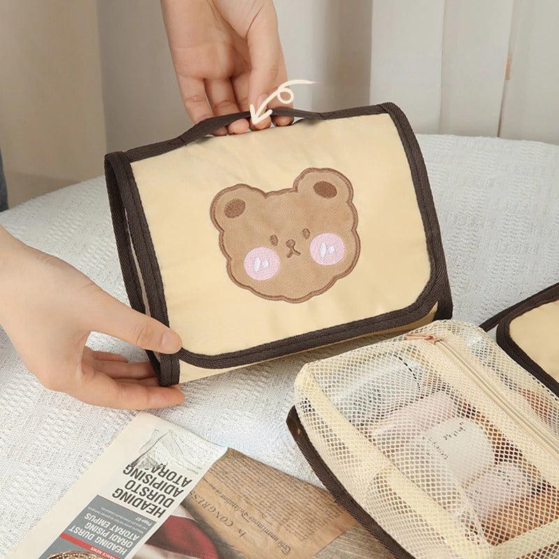 Bear Makeup Bag Travel Toiletries Organizer Cosmetic Case Pouch