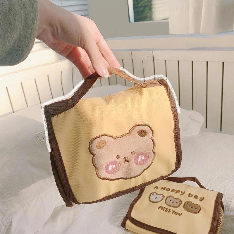 Bear Makeup Bag Travel Toiletries Organizer Cosmetic Case Pouch