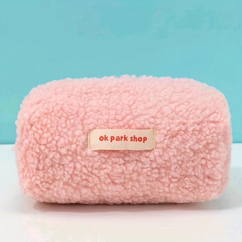 Small Plush Makeup Bag Y2K Purse Cosmetic Bag Student Pen Holder