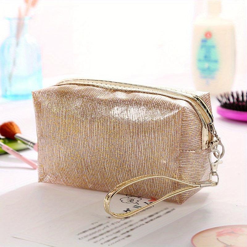Waterproof Makeup Bag with Wrist Strap for Women Girls
