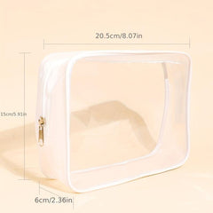Waterproof Clear Makeup Bag for Women Travel and Toiletry Organizer