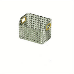 Clear Plastic Makeup Organizer and Cosmetics Storage Vanity Bin Caddy