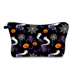 Halloween Zipper Pouch Travel Bag for Cosmetics and Makeup