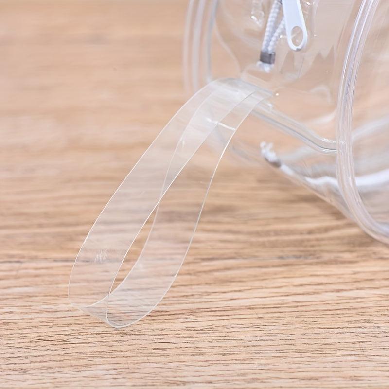 Portable Transparent PVC Makeup Storage Bag Invisible Chest Patch Bag