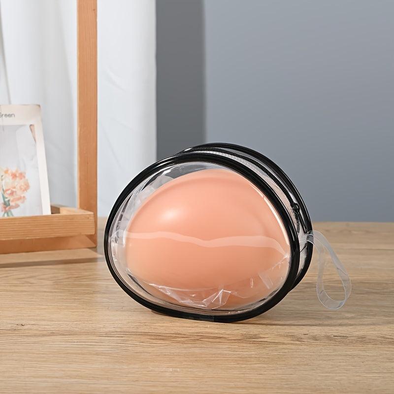 Portable Transparent PVC Makeup Storage Bag Invisible Chest Patch Bag