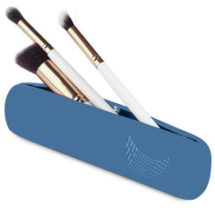 Travel Makeup Brush Holder Anti-Fall Out Silicone Portable Cosmetic Brush Pouch