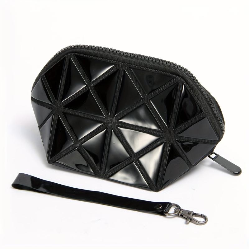 Small Makeup Bag With Wrist Strap For Women Travel Cosmetic Bag Organizer