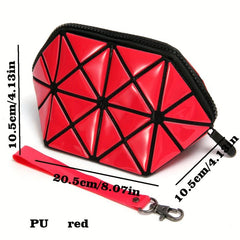Small Makeup Bag With Wrist Strap For Women Travel Cosmetic Bag Organizer