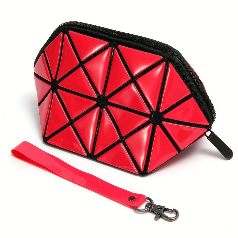 Small Makeup Bag With Wrist Strap For Women Travel Cosmetic Bag Organizer
