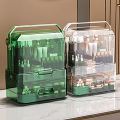 Makeup Organizer With Drawers & Lid