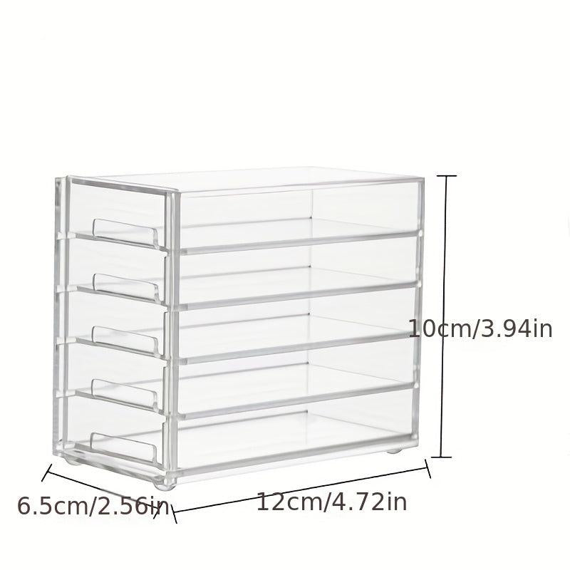 Acrylic Eyelash Storage Box 5 Layers Clear Lash Trays For Lash Extensions