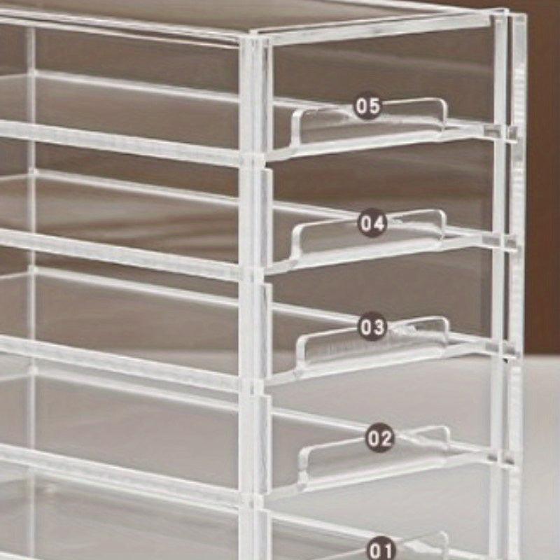 Acrylic Eyelash Storage Box 5 Layers Clear Lash Trays For Lash Extensions