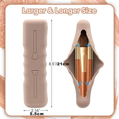 Makeup Brush Holder Magnetic Closure Organizer