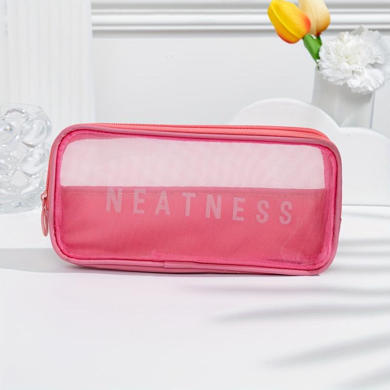 Toiletry Bag Makeup Brush Holder Organizer Zipper Pouch Travel Accessories