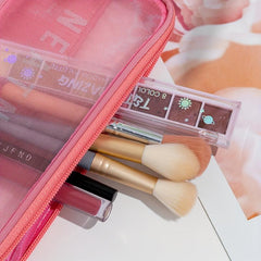 Toiletry Bag Makeup Brush Holder Organizer Zipper Pouch Travel Accessories