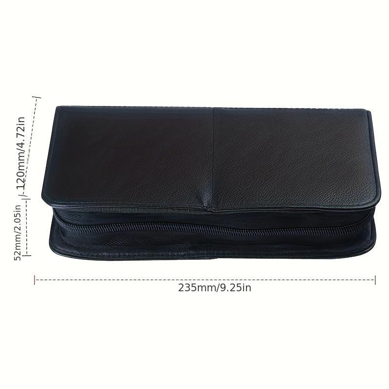 Professional Makeup Brush Bag Organizer PU Leather Travel Makeup Brush Holder