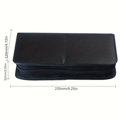 Professional Makeup Brush Bag Organizer PU Leather Travel Makeup Brush Holder