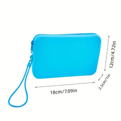 Waterproof Silicone Cosmetic Bag for Women Toiletry Storage Makeup Organizer