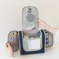 Travel Toiletry Bag with Hanging Hook - Waterproof Bathroom Shower Organizer