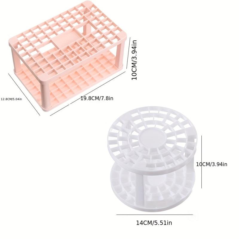 2pcs Makeup Brush Storage Racks Brush Organizer Holder Desk Stand