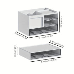 Large Capacity Makeup Organizer With Drawers for Vanity Bathroom