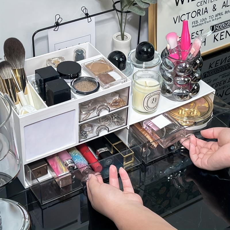 Large Capacity Makeup Organizer With Drawers for Vanity Bathroom