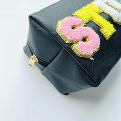 Cosmetic Bag Preppy Makeup Stuff Bag For Women Travel Toiletry Organizer