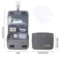 Large Capacity Hanging Toiletry Bag for Organized Travel
