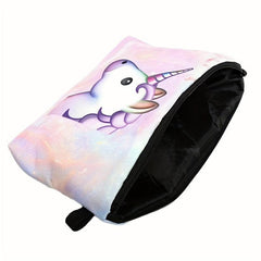 Unicorn Printed Makeup Bag For Purse Zipper Cosmetic Pouch