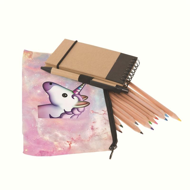 Unicorn Printed Makeup Bag For Purse Zipper Cosmetic Pouch