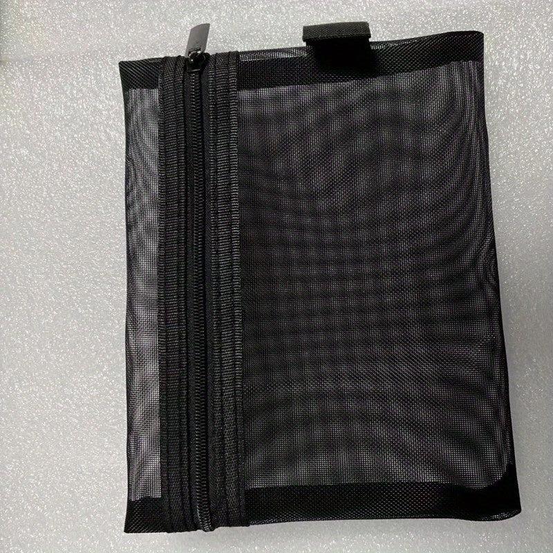 Transparent Mesh Makeup Case Organizer for Travel and Cosmetic Storage