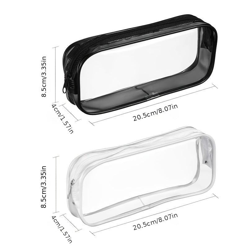 Waterproof PVC Cosmetic Pouch Set - Travel Toiletry Bag