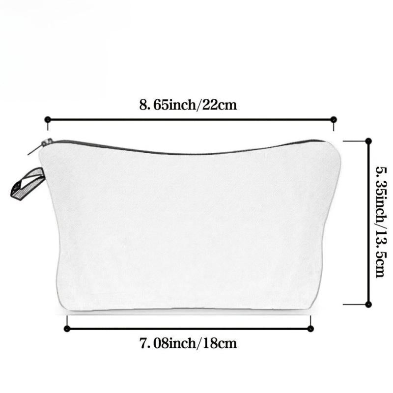 Embroidered Letter Combo Cosmetic Bag - Great Gift For Women