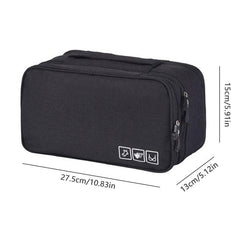 Zipper Cosmetic Bag Travel Accessories Organizer Bra Underwear Waterproof