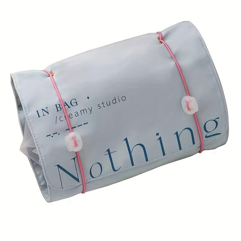 4-in-1 Folding Toiletry Bag Portable Cosmetic Organizer for Women Girls