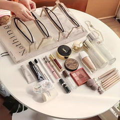 4-in-1 Folding Toiletry Bag Portable Cosmetic Organizer for Women Girls