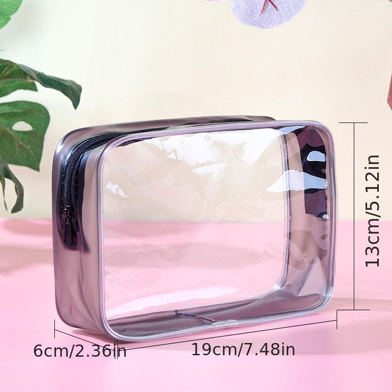 Transparent PVC Cosmetics Bag Waterproof Travel Toiletry Organizer